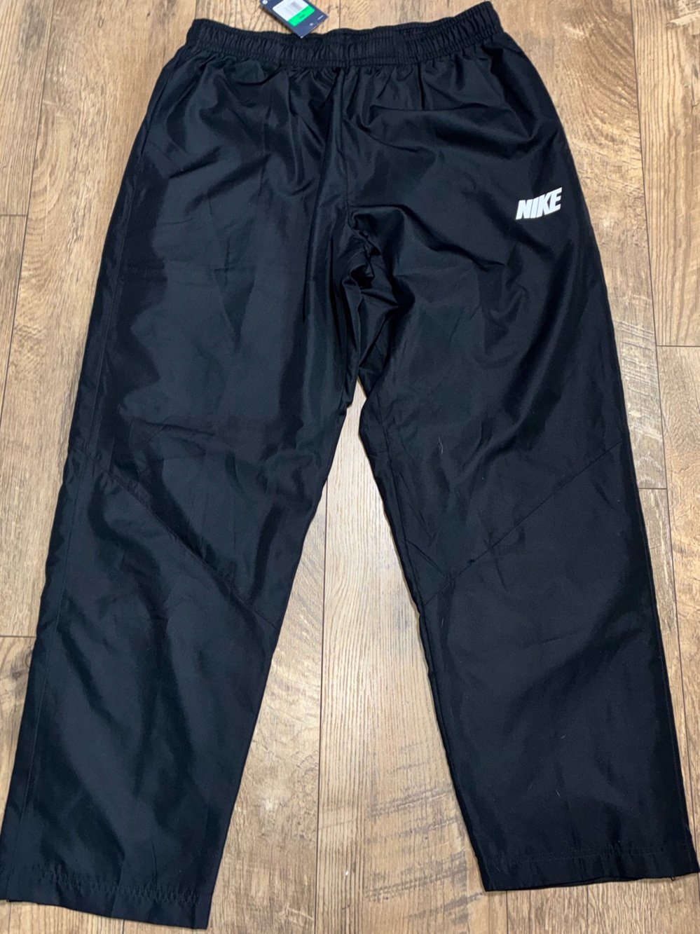 Nike Black Track Pants with White Logo